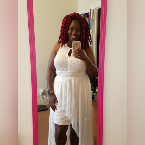 Ashley Stewart Size 16 Ivory Halter Dress - Picture 6 of 6